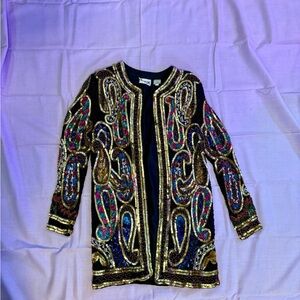 Colorful Embellished Blazer vintage